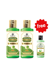 Khadi Care Herbal Green Apple Shampoo + Conditioner (210ml Each) Pack of 2 Free Green Tea and Aloevera Hair Conditioner (30ml)