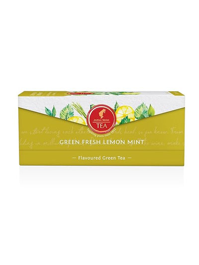 Julius Meinl - Green Fresh Lemon Mint - Green Tea - Pack of 25 Tea Bags