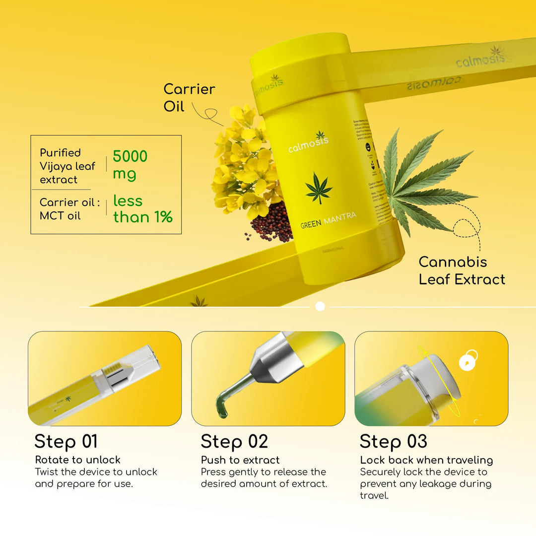 Calmosis Green Mantra — Natural Cannabis Oil for Stress Relief