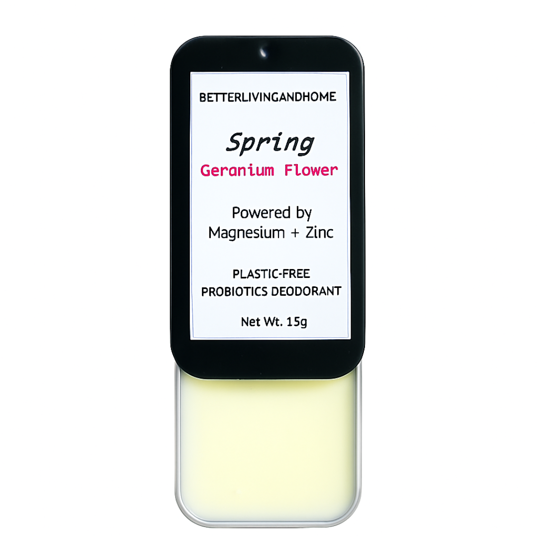 Betterliving And Home Spring - Geranium Flower Natural Deodorant