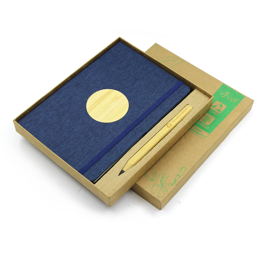 Viva Global GREEN’O-NP - 2 pc Set (A5 Notebook + Everlasting Pencil)