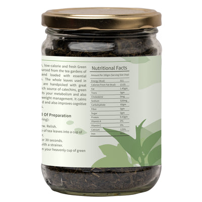 Ecotyl Green Tea Leaves From Darjeeling | Handpicked | 180g