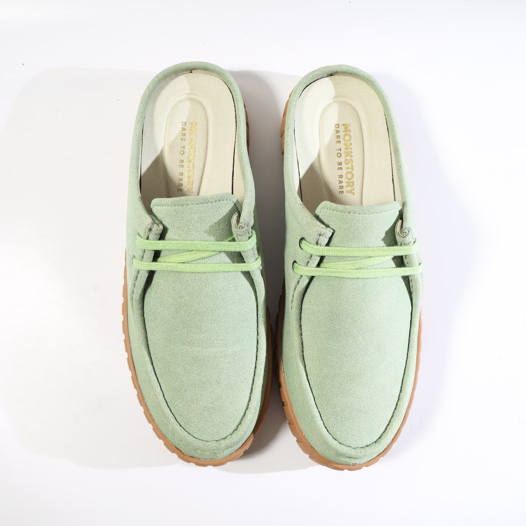 Monkstory Escape Creeper Sneaker Mules – Sage Green