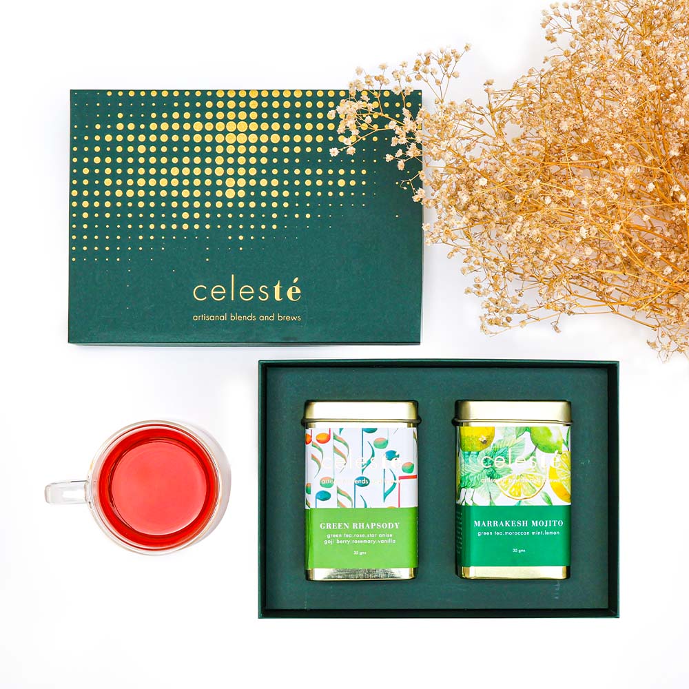 Celesté Artisanal Tea Gift Box - Set of 2
