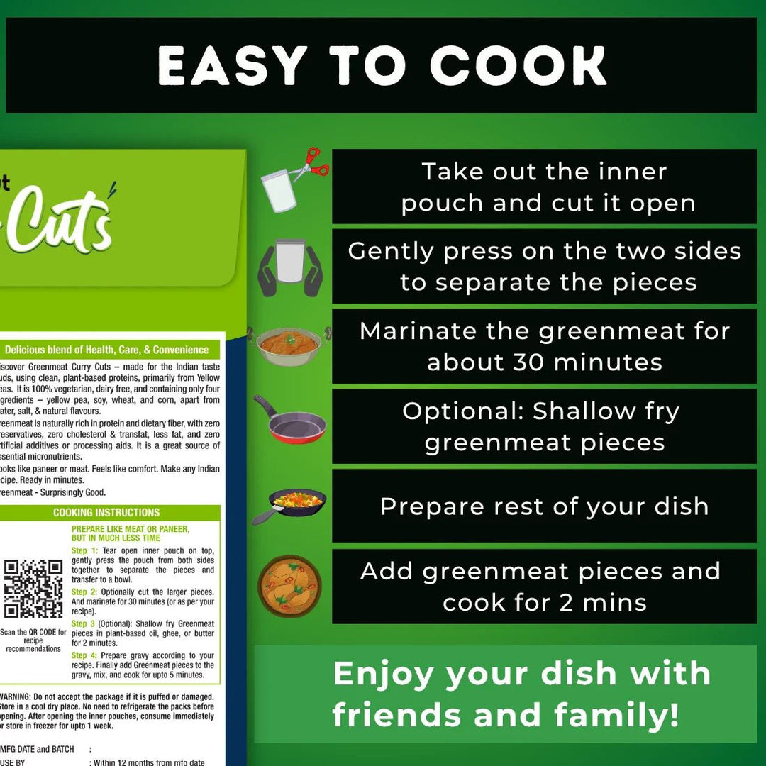 Greenmeat Curry Cuts - Easy to Cook - 250g - Suspire