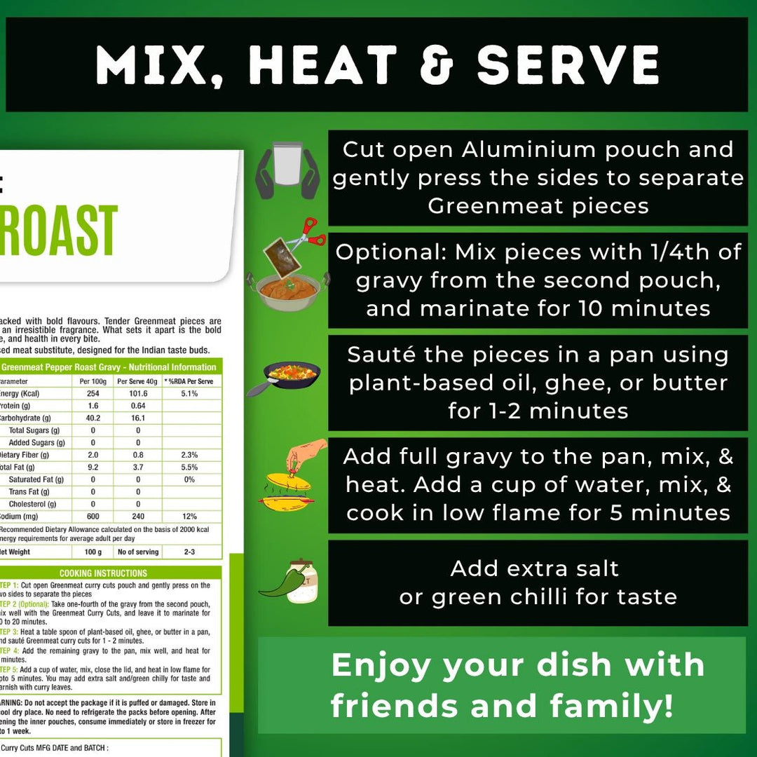 Greenmeat Pepper Roast – Instant - Suspire