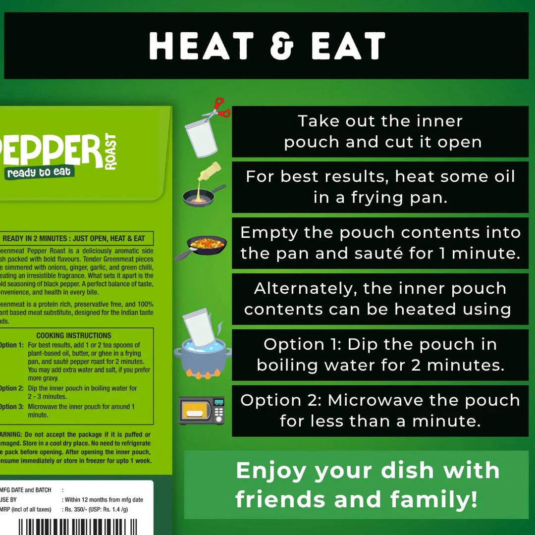 Greenmeat Pepper Roast–Ready to Eat - Suspire