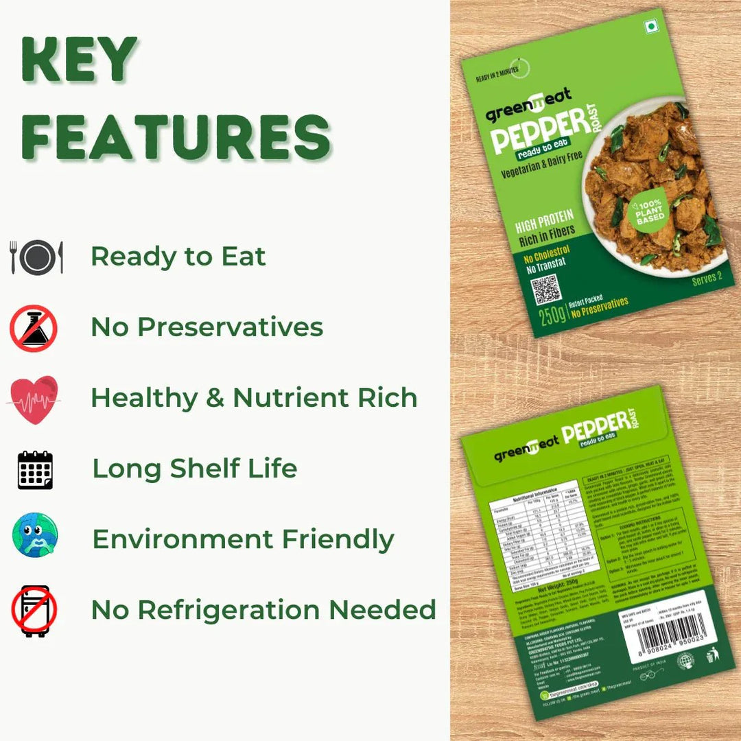 Greenmeat Pepper Roast–Ready to Eat - Suspire