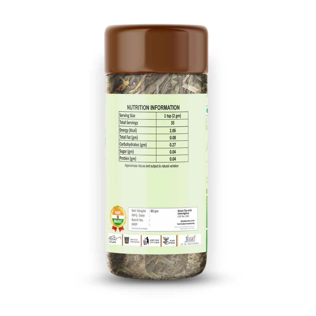 Snaxup Green Tea With Lemon Grass Tea