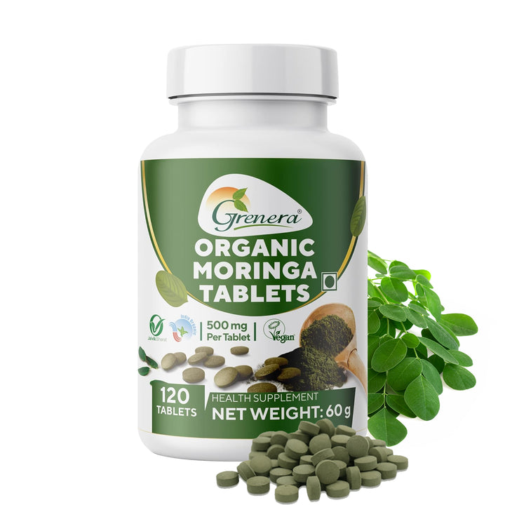Grenera Organic Moringa Tablets | 120 Tablets