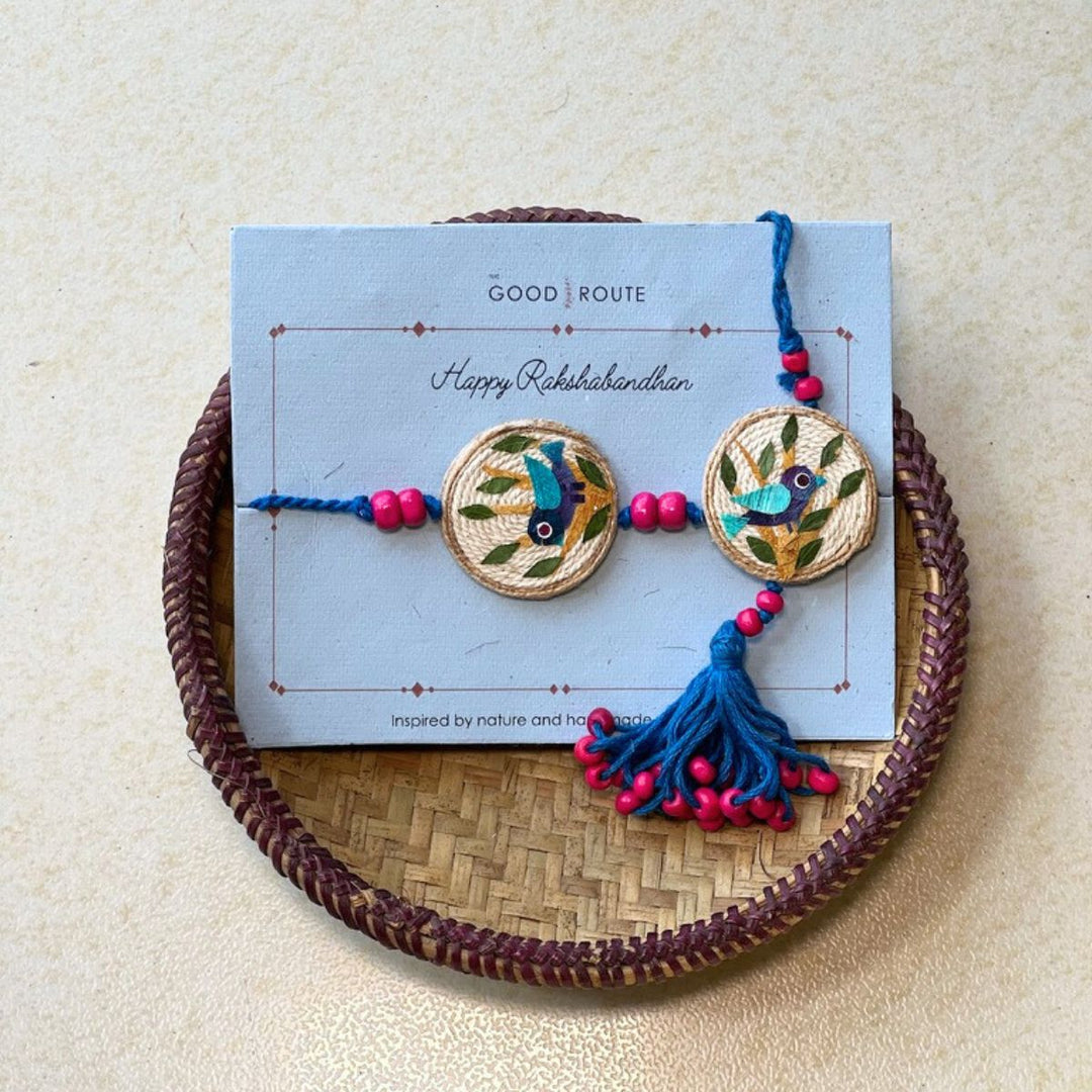 Bluebird Rakhi & Lumba set