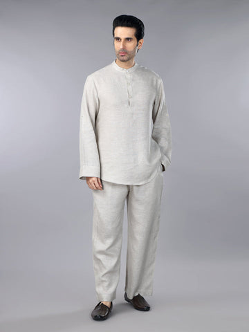 Gothilo Natural Linen Loungewear Set