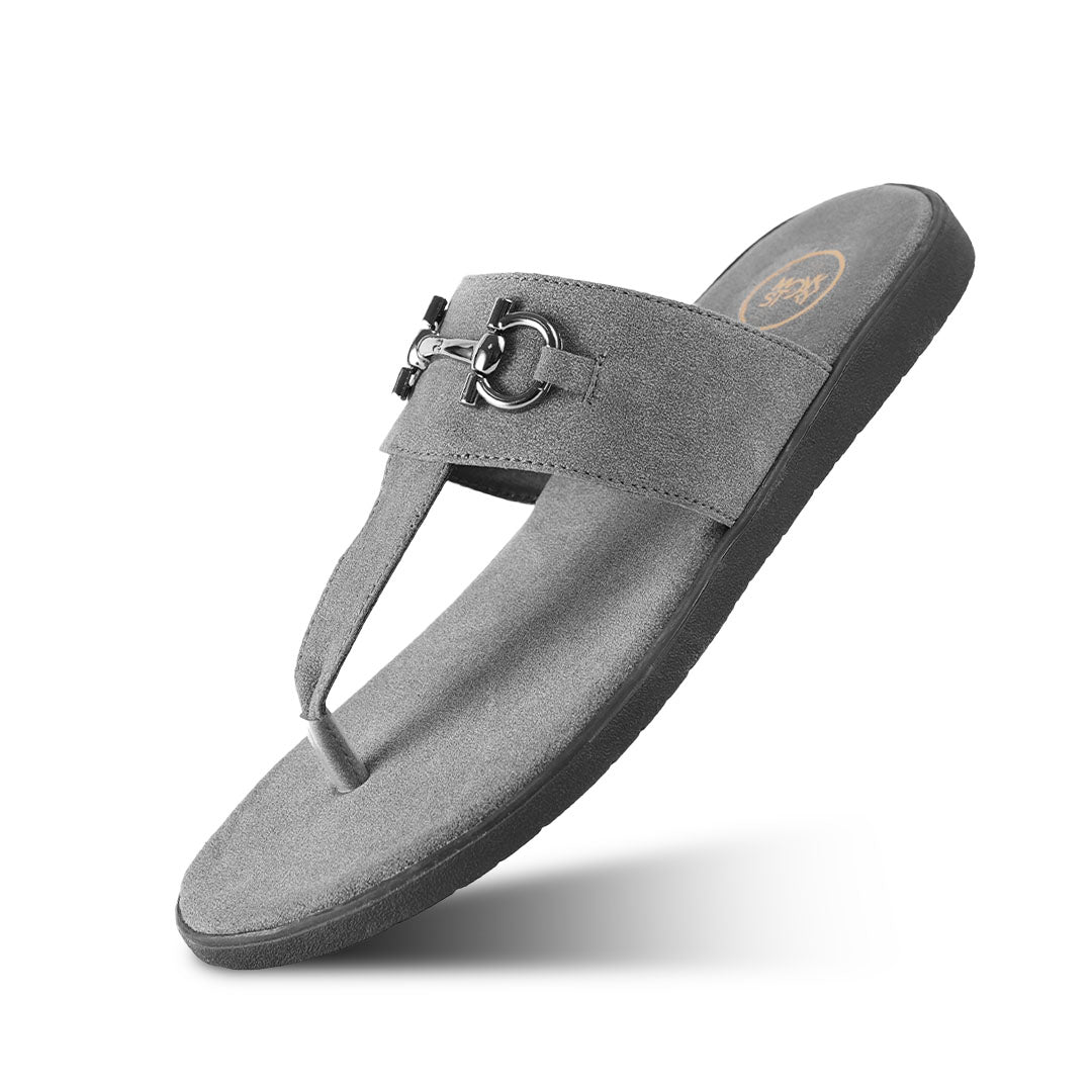 T-Rad Luxe Horsebit Sandals - Grey