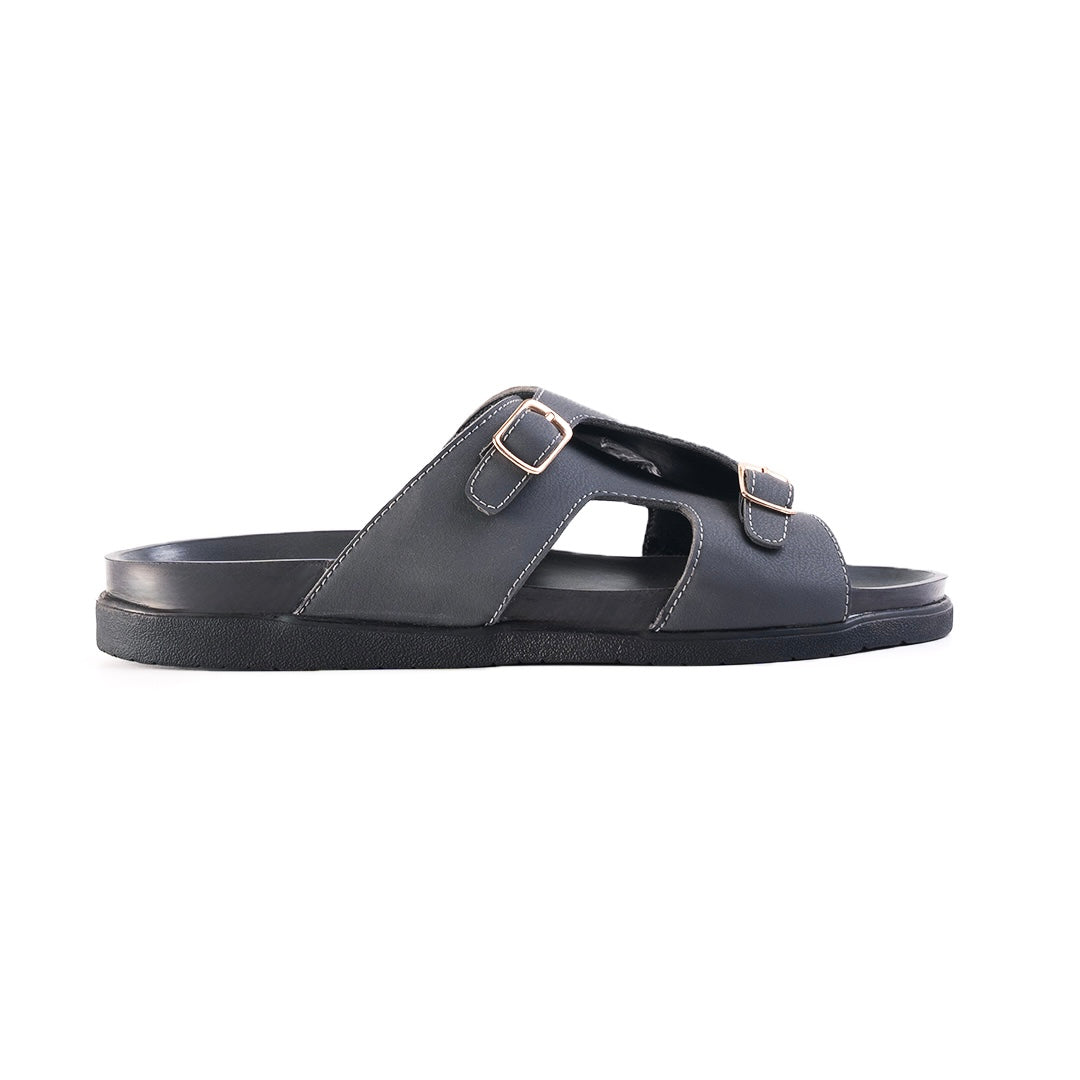 Monkstory Double Monk Footbed Sandals - Grey