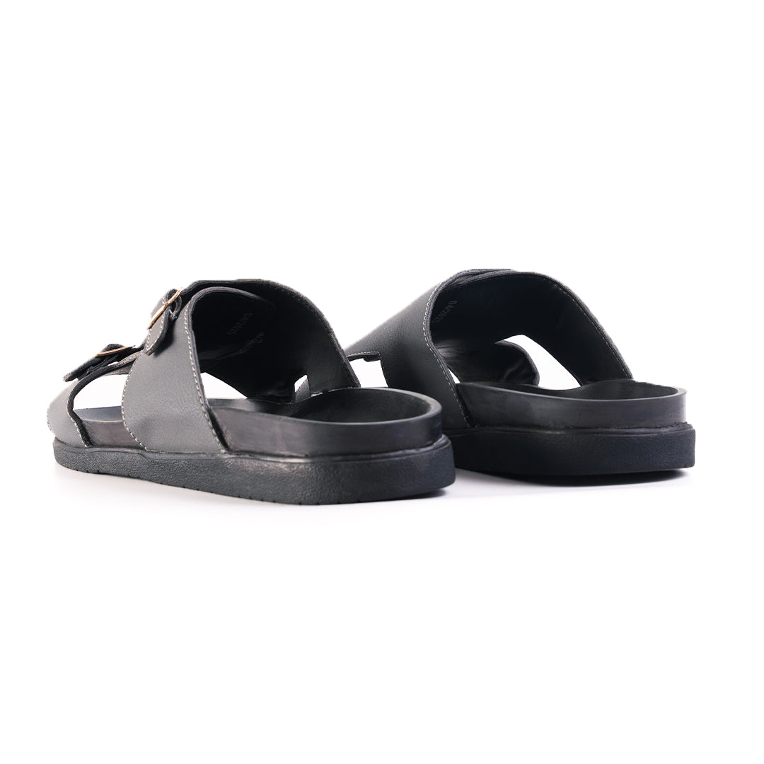 Monkstory Double Monk Footbed Sandals - Grey