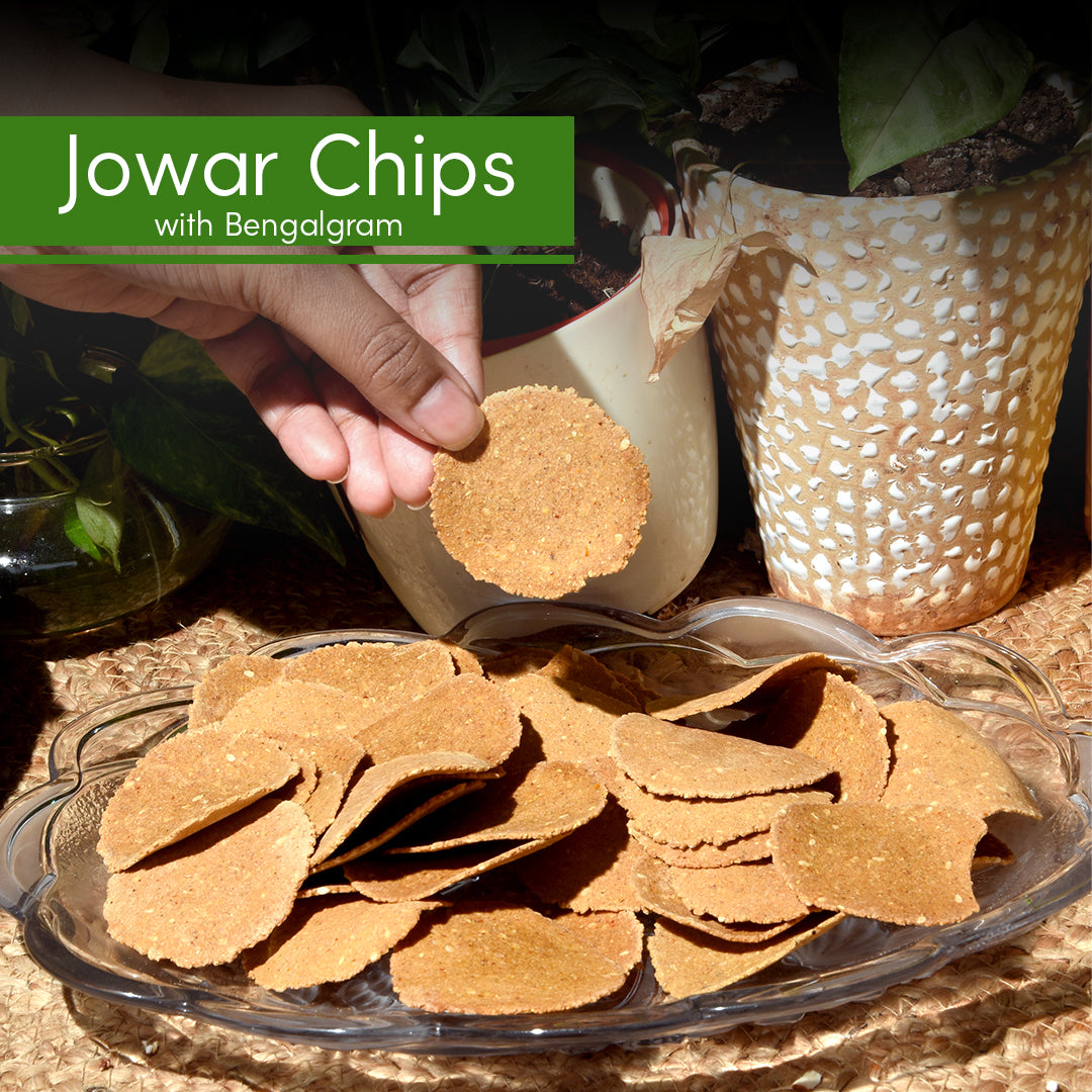 GUILTCHIP Baked Jowar Chips With Bengal Gram - 150 gm