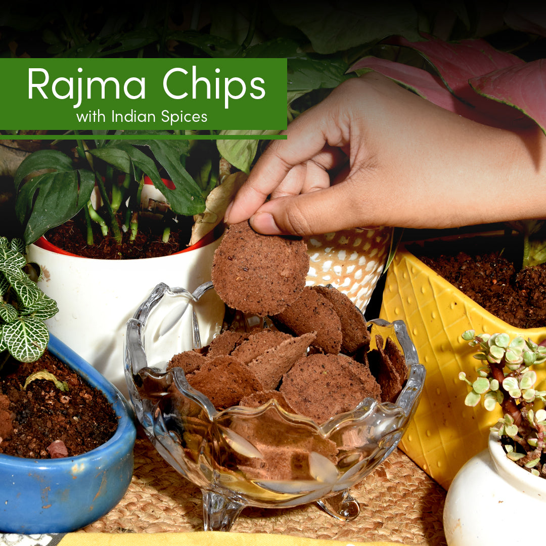 GUILTCHIP Baked Rajma Chips with Indian Spices - 150 gm