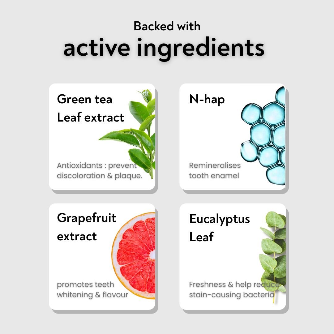 Habbits Apple Mint Whitening Toothpaste | Natural & Fluoride - Free | Perlite, Baking Soda & Hydroxyapatite for Whiter, Stronger Teeth | No SLS, Parabens or Titanium Dioxide - Suspire