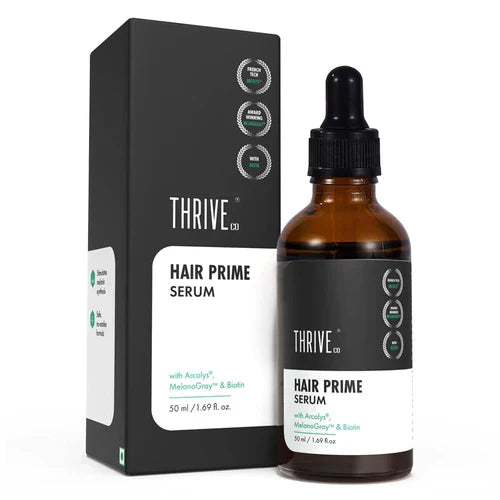 ThriveCo Anti-Greying Hair Prime Serum, 50 ml | Reverses Premature Greying