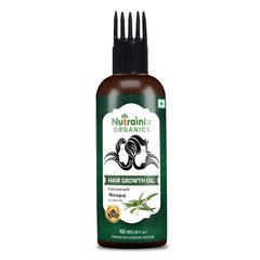 Nutrainix Organics Plant-Based Growth Oil for Thicker, Longer & Healthier Hair - 100 ml