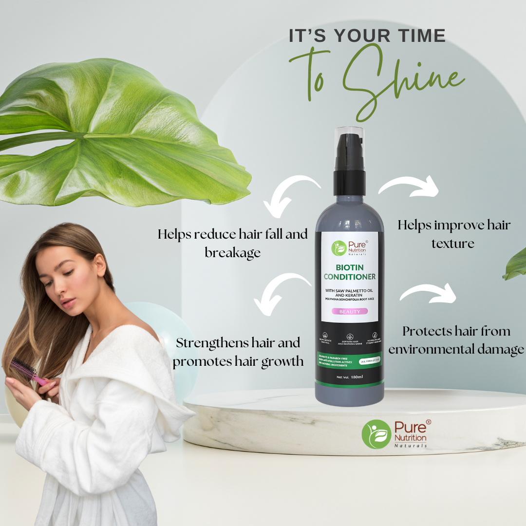 Combo of Biotin Shampoo and Conditioner - Supports Healthy Hair Growth and Strength