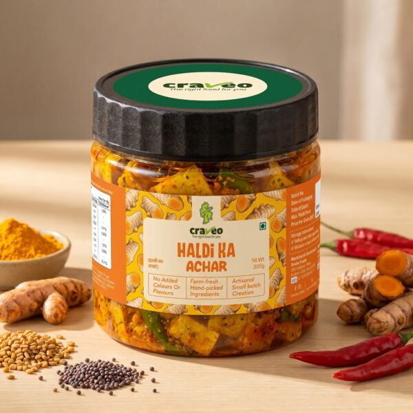 Craveo Haldi Ka Achar ( Turmeric Pickle )