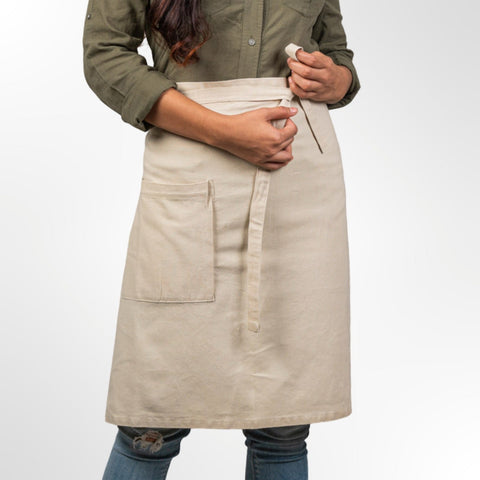 Half Apron in Organic Cotton