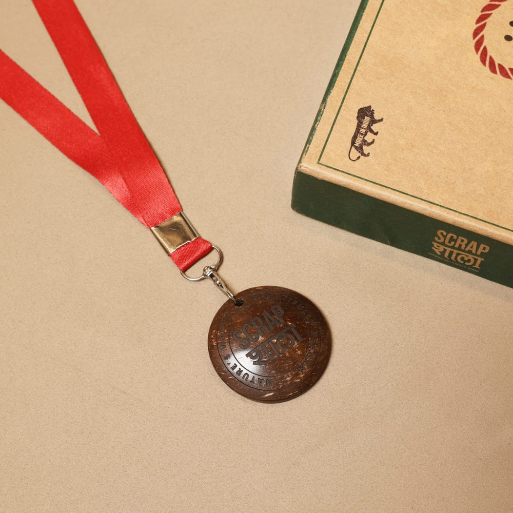 Handcrafted Coconut Shell Medal – Sustainable & Stylish | Made in India | Pack of 50 | Customizable for Events & Gifting