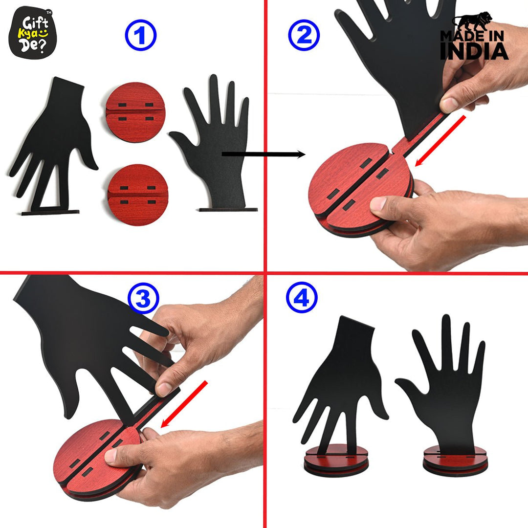 Gift Kya De Makeup Box Organizer For Girls | 4 Compartment Makeup Storage Box | Unique Gifts For Girls | Cosmetic Organizer