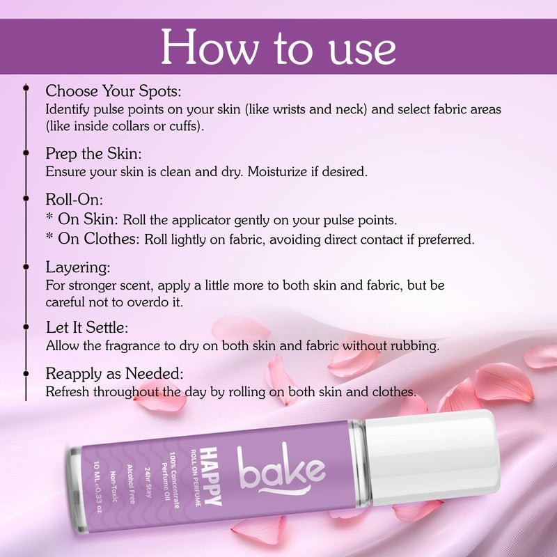 Happy 100% Concentrated Perfume Oil Roll on Fragrance  For Men & Women - Black Currant(10ml) - Suspire