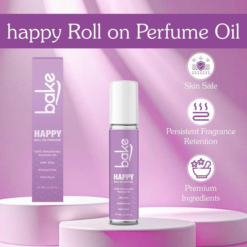 Happy 100% Concentrated Perfume Oil Roll on Fragrance  For Men & Women - Black Currant(10ml) - Suspire