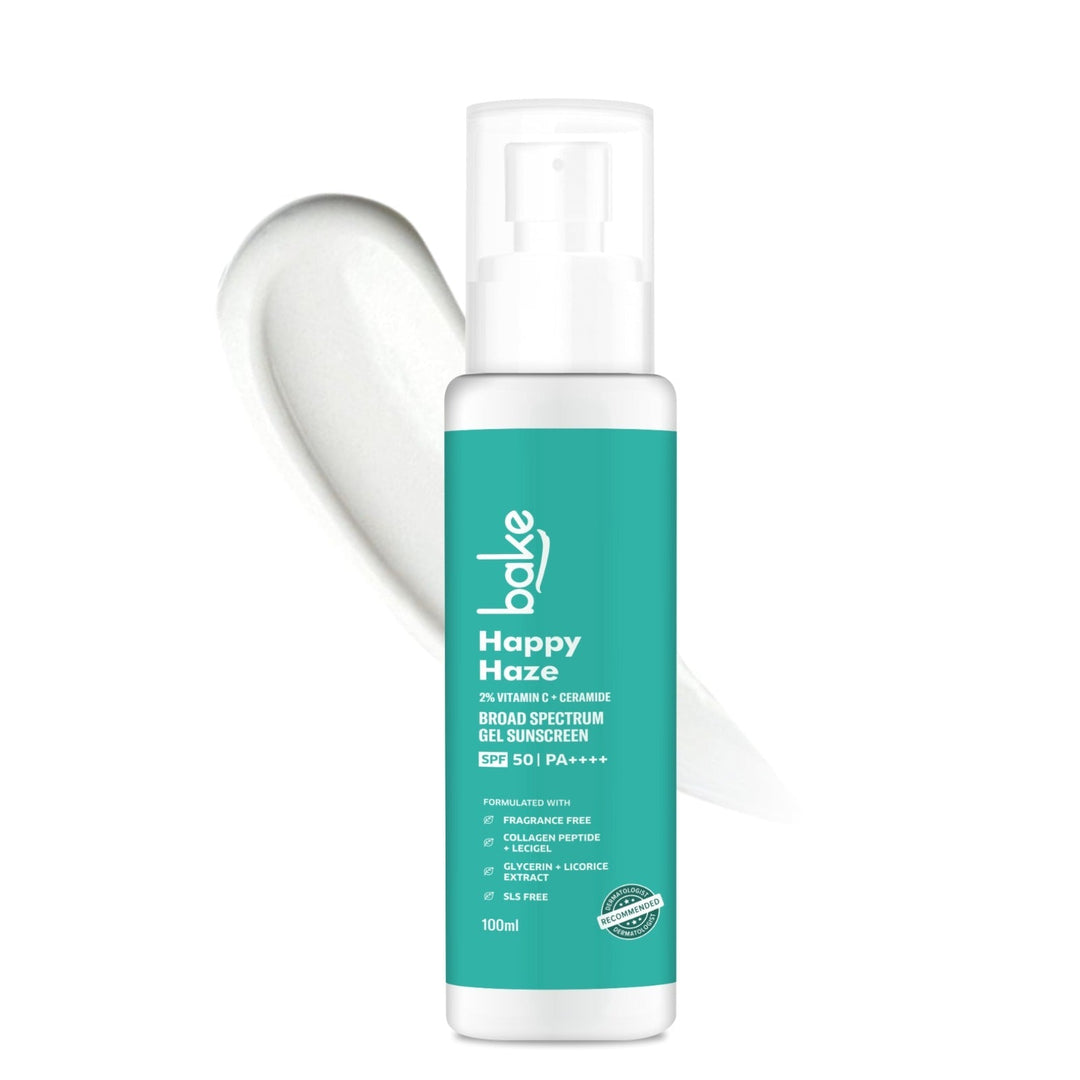 Happy Haze 100% Mineral Water Resistant Sunscreen SPF 50 PA++++ with 2% Vitamin C, Ceramide - Suspire