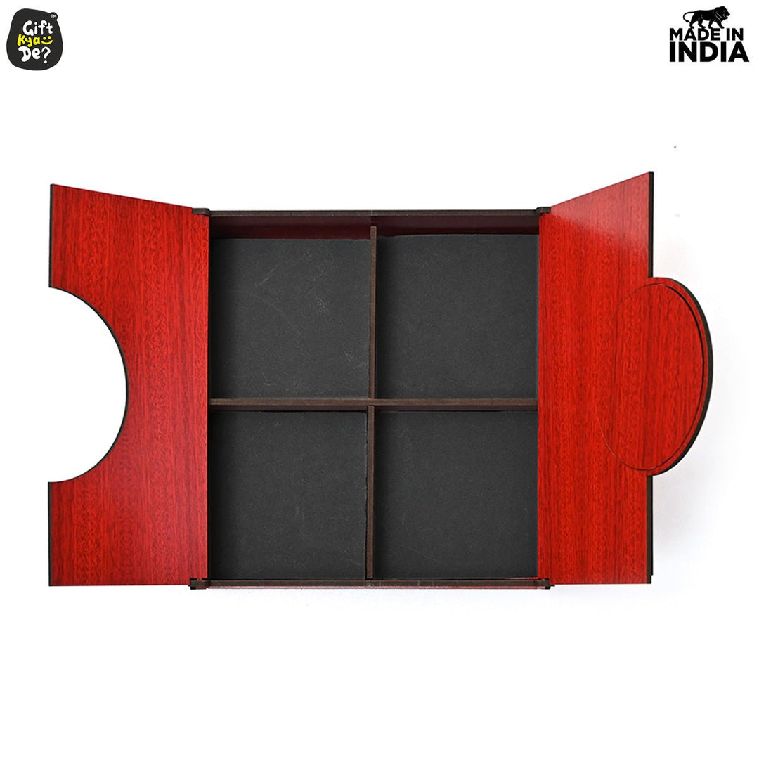 Gift Kya De Wooden Dry Fruit Box (Empty Box) | Festive Box