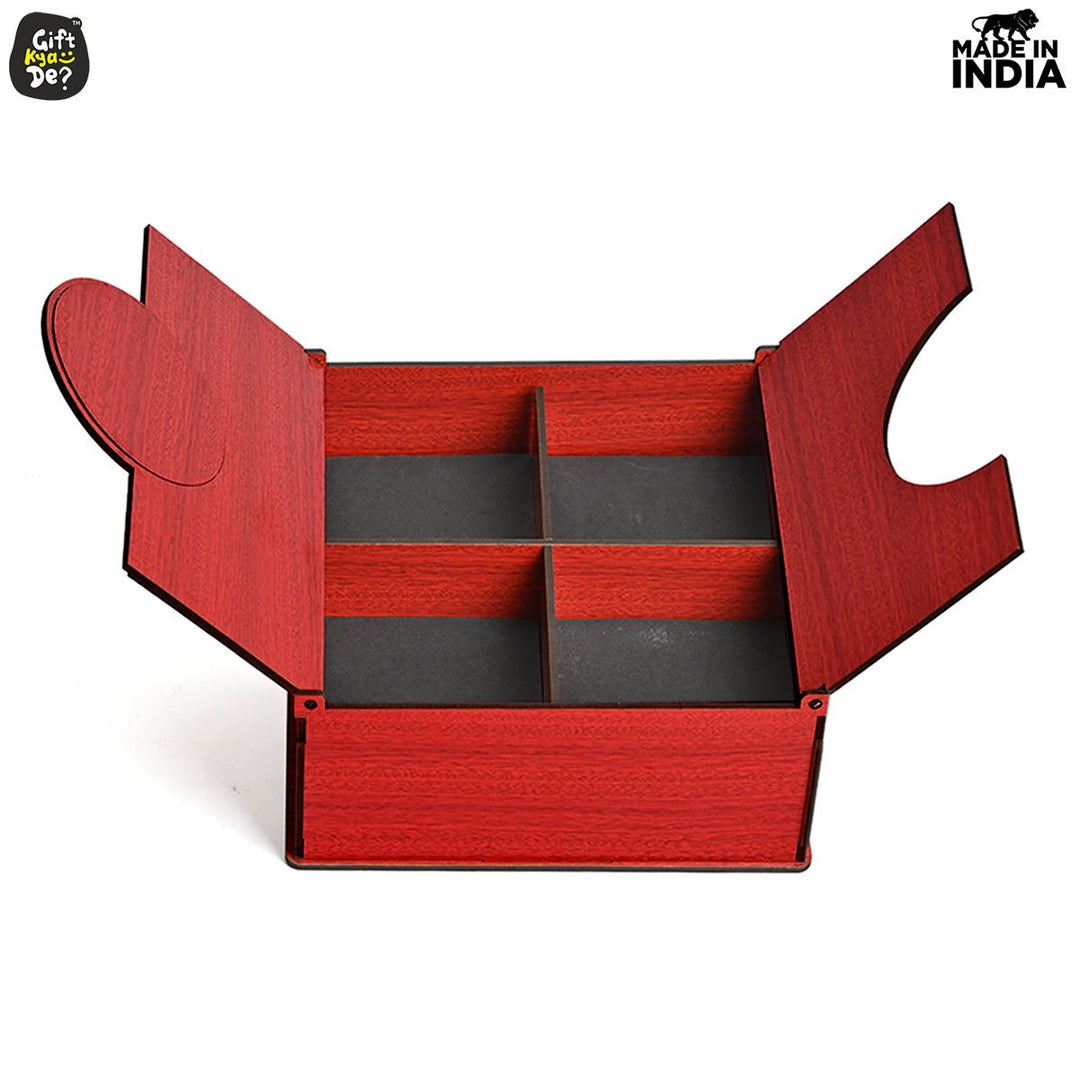 Gift Kya De Wooden Dry Fruit Box (Empty Box) | Festive Box