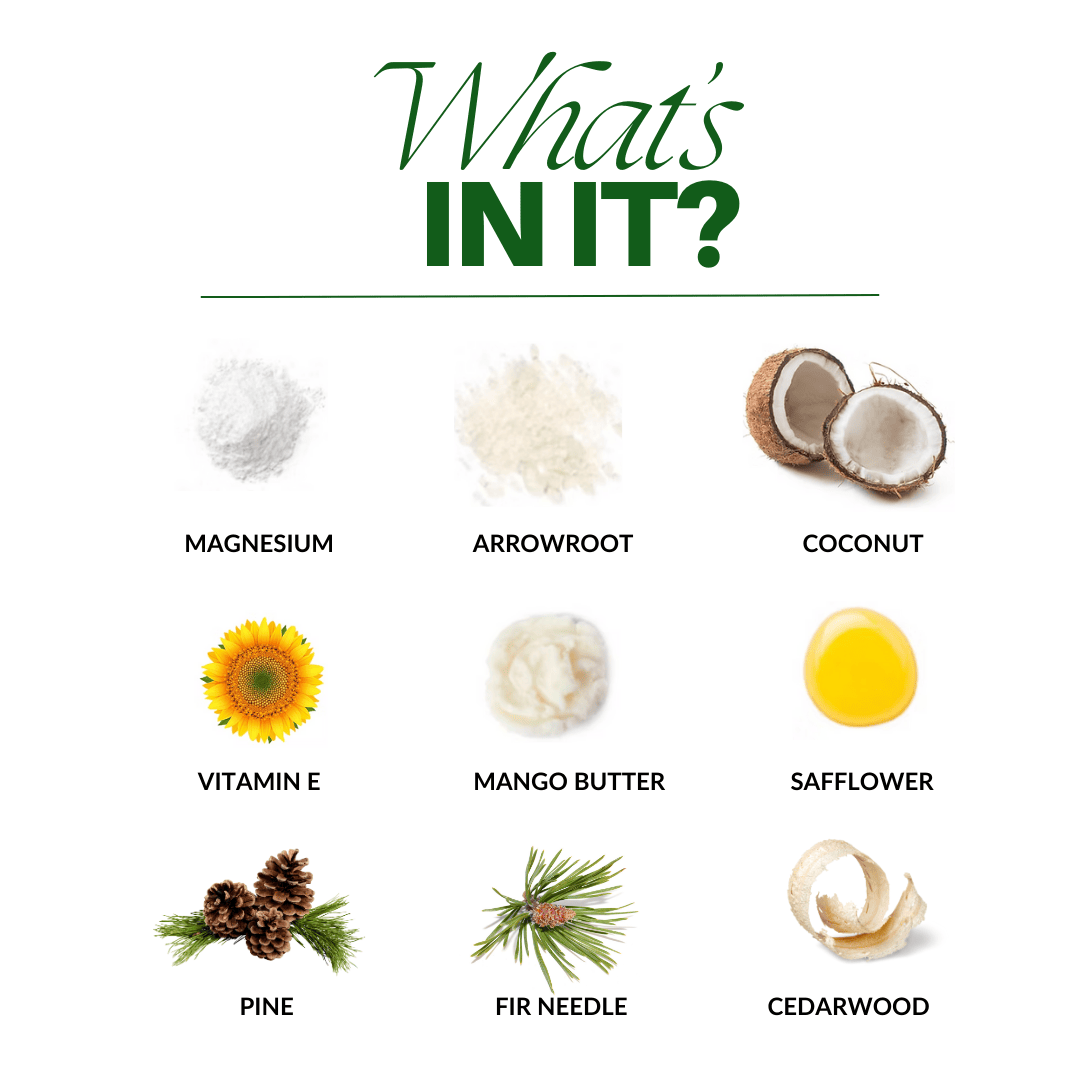 Betterliving And Home Timber - Pine, Fir & Cedarwood Natural Deodorant Enriched With Magnesium & Probiotics