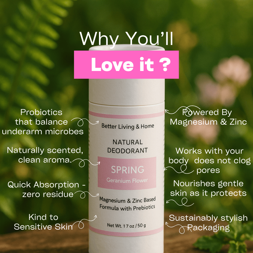 Betterliving And Home Spring - Geranium Flower Natural Deodorant