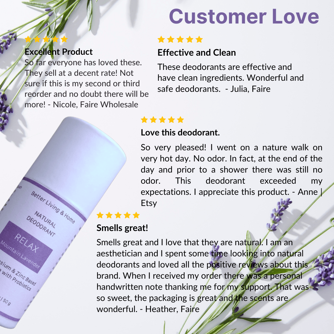 Betterliving And Home Relax - Mountain Lavender Natural Deodorant