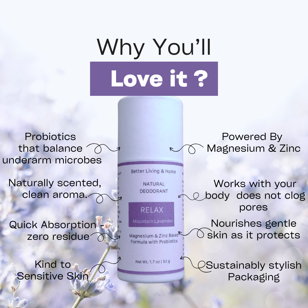 Betterliving And Home Relax - Mountain Lavender Natural Deodorant