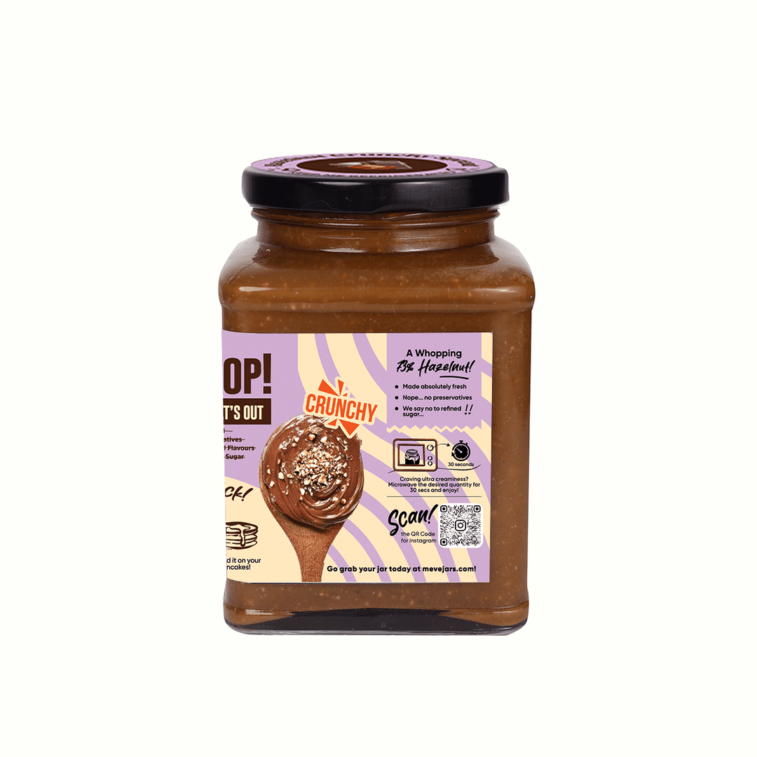 HAZELNUT CHOCOLATE SPREAD CRUNCHY (Vegan) - Suspire