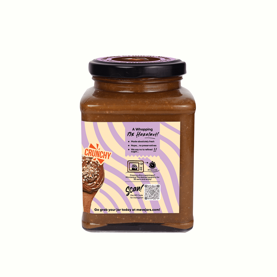 HAZELNUT CHOCOLATE SPREAD CRUNCHY (Vegan) - Suspire