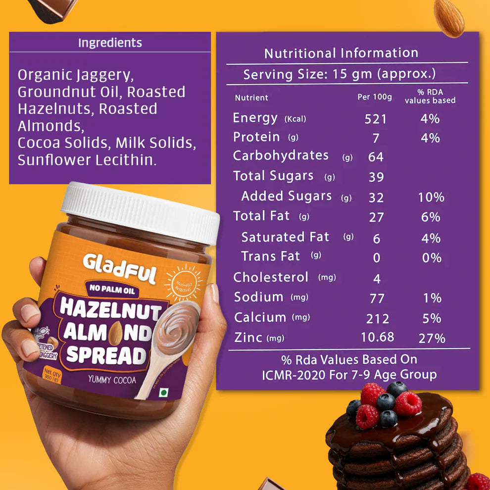 Gladful Better Spread Combo - 4 Packs | 1200g