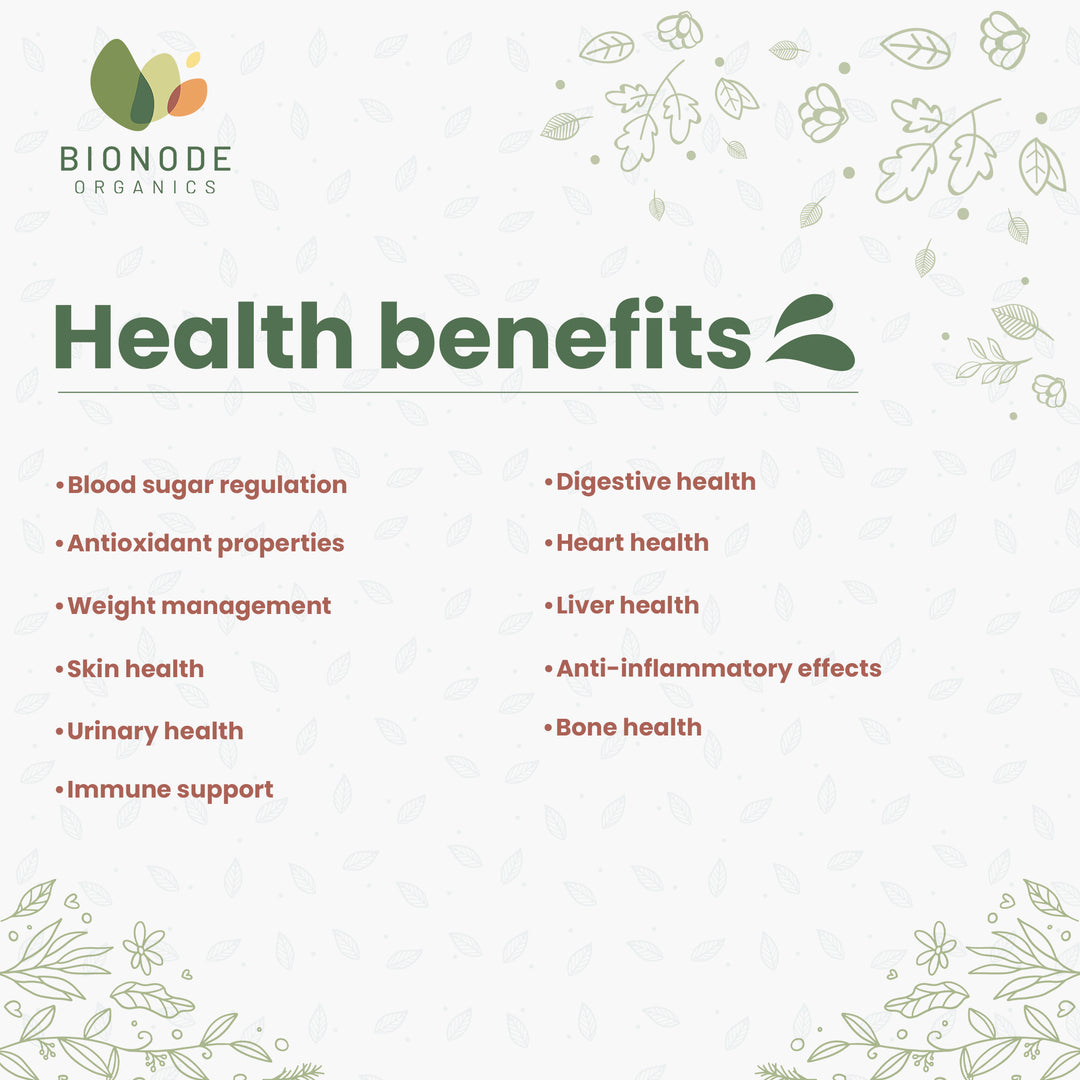 Bionode Organics Certified Organic Jamun Seed Powder For Healthy Digestion & Sugar Levels | 100% Pure & Natural | Good For Heart Health, Immune System | Pack of 2