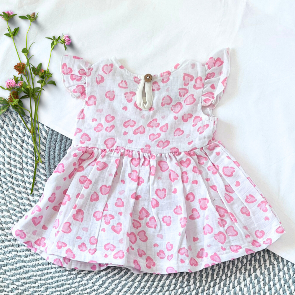 Momokos Wild Hearts Muslin Dress