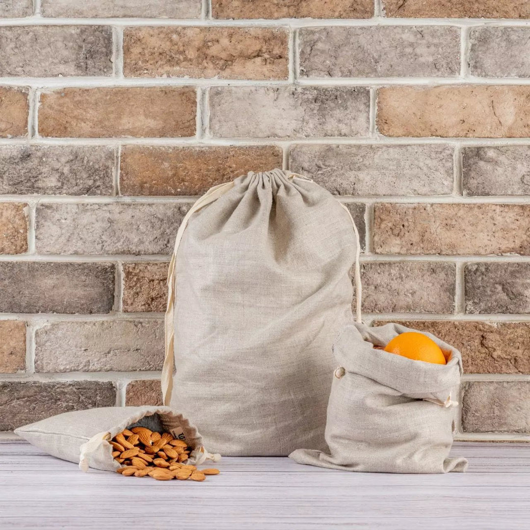 Hemp draw string bags - Suspire
