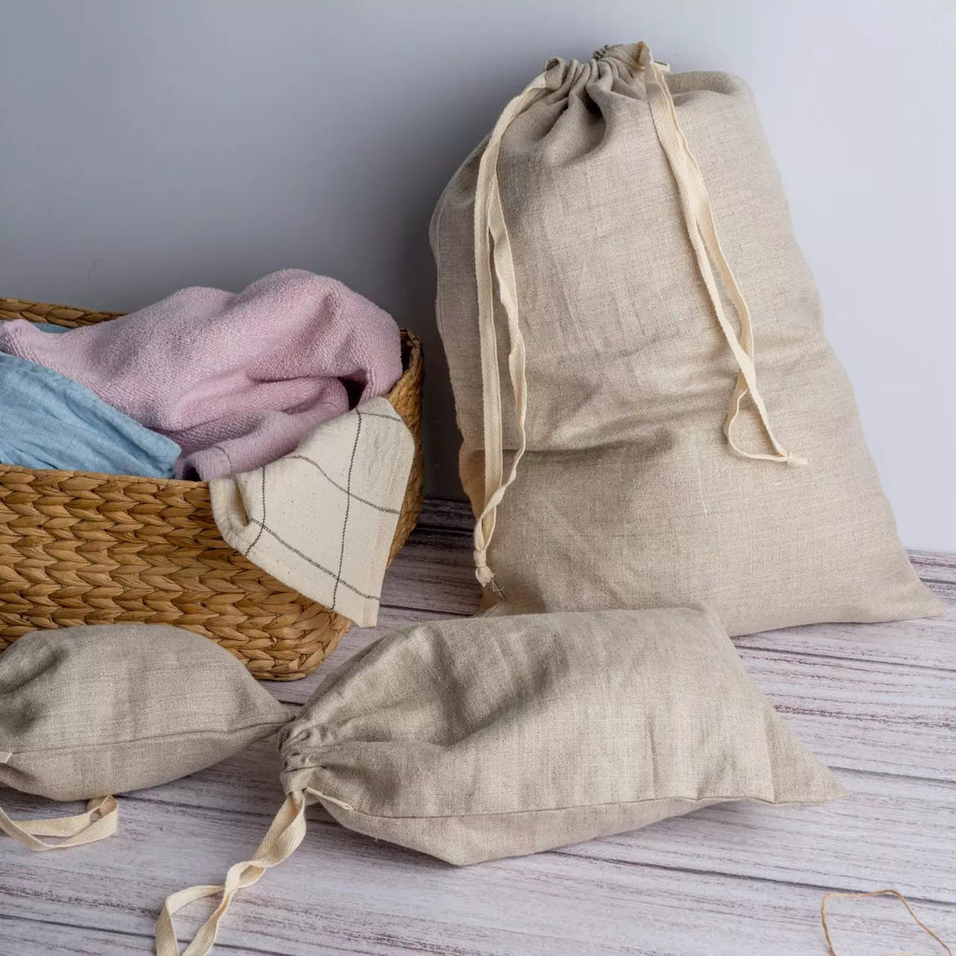 Hemp draw string bags - Suspire
