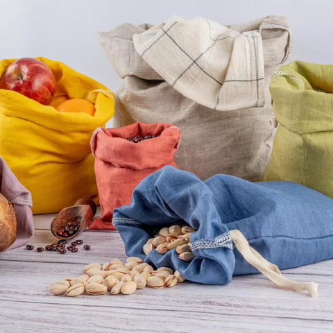 Hemp draw string bags