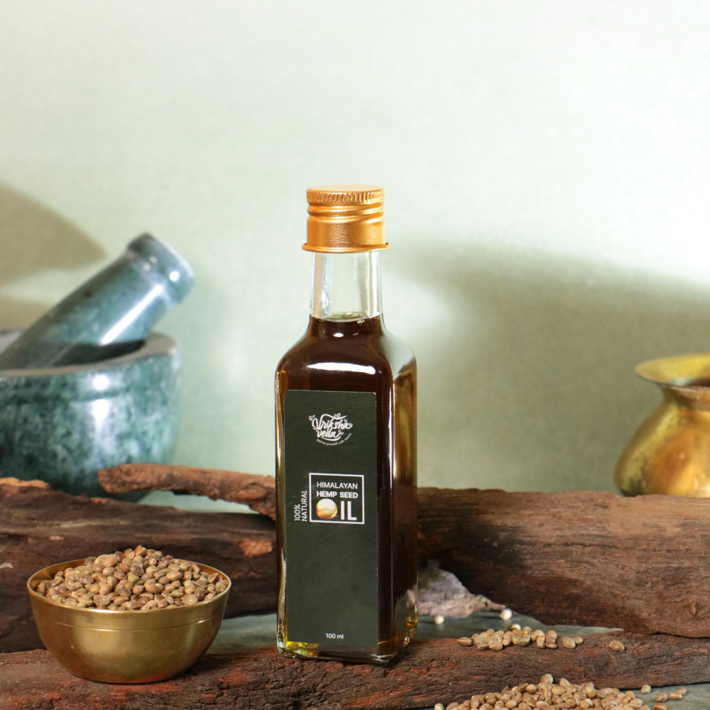 Cold Pressed Himalayan Hemp Seed Oil from Uttarakhand I 100 ml