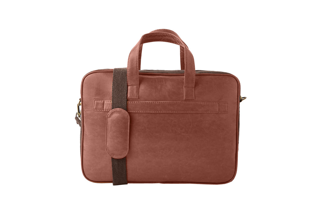 The Label GAIA Hemp and PU Laptop Bag