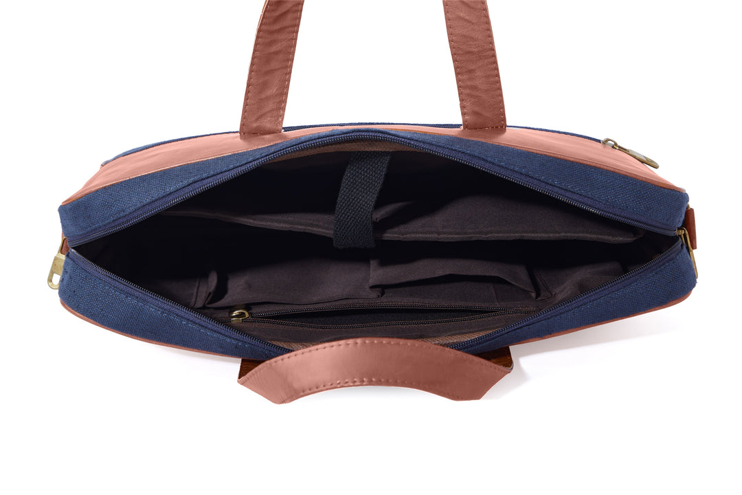 The Label GAIA Hemp and PU Laptop Bag