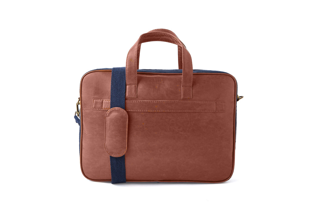 The Label GAIA Hemp and PU Laptop Bag